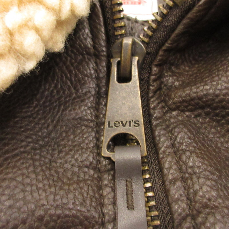 【中古】Levi's | リーバイス FAUX LEATHER JACKET レザー LM3RU804 ブラウン サイズ:XXL
