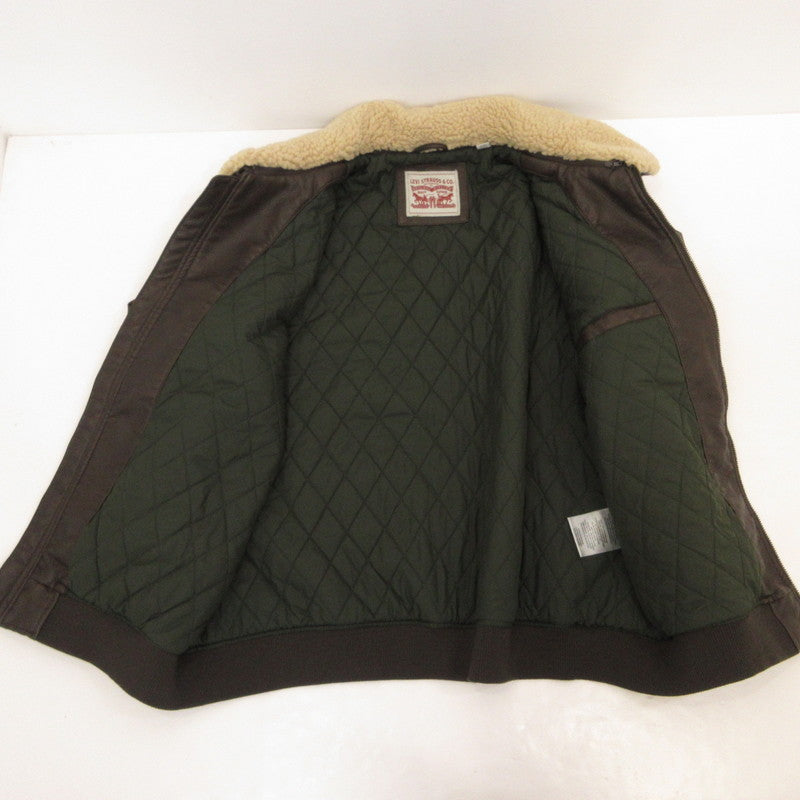 【中古】Levi's | リーバイス FAUX LEATHER JACKET レザー LM3RU804 ブラウン サイズ:XXL