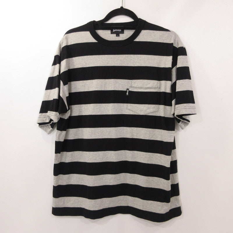 【中古】schott | ショット WIDE BORDER POCKET T-SHIRT 半袖Tシャツ 782-5934006 サイズ:L