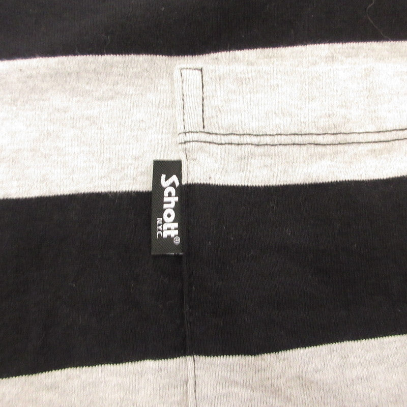 【中古】schott | ショット WIDE BORDER POCKET T-SHIRT 半袖Tシャツ 782-5934006 サイズ:L