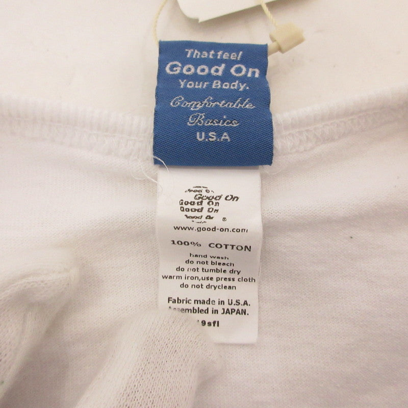 Good On | グッドオン ワンボタンベースボールTシャツ 半袖Tシャツ GOLT1505C ホワイト サイズ:M