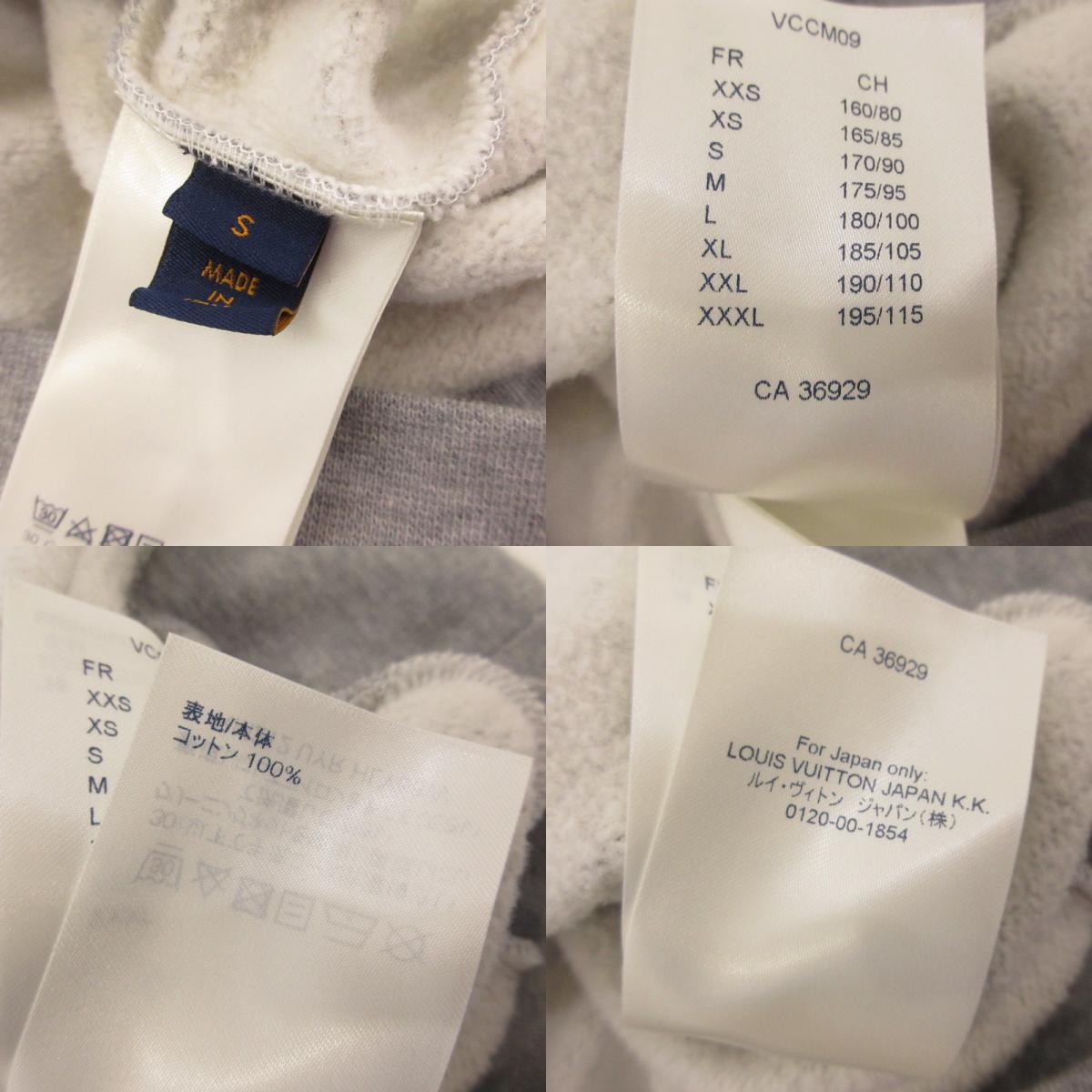 【中古】LOUIS VUITTON | ルイ・ヴィトン NEON WORKING MAN HOODIE パーカー RM212 UYR HLY68W グレー サイズ:S