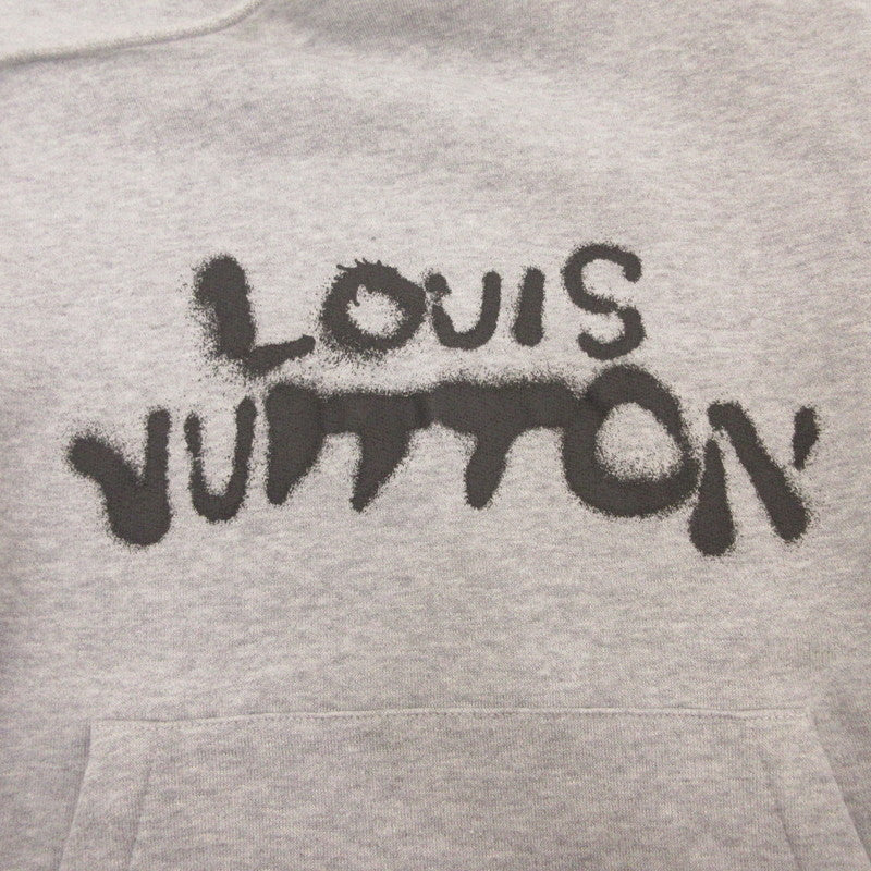 【中古】LOUIS VUITTON | ルイ・ヴィトン NEON WORKING MAN HOODIE パーカー RM212 UYR HLY68W グレー サイズ:S