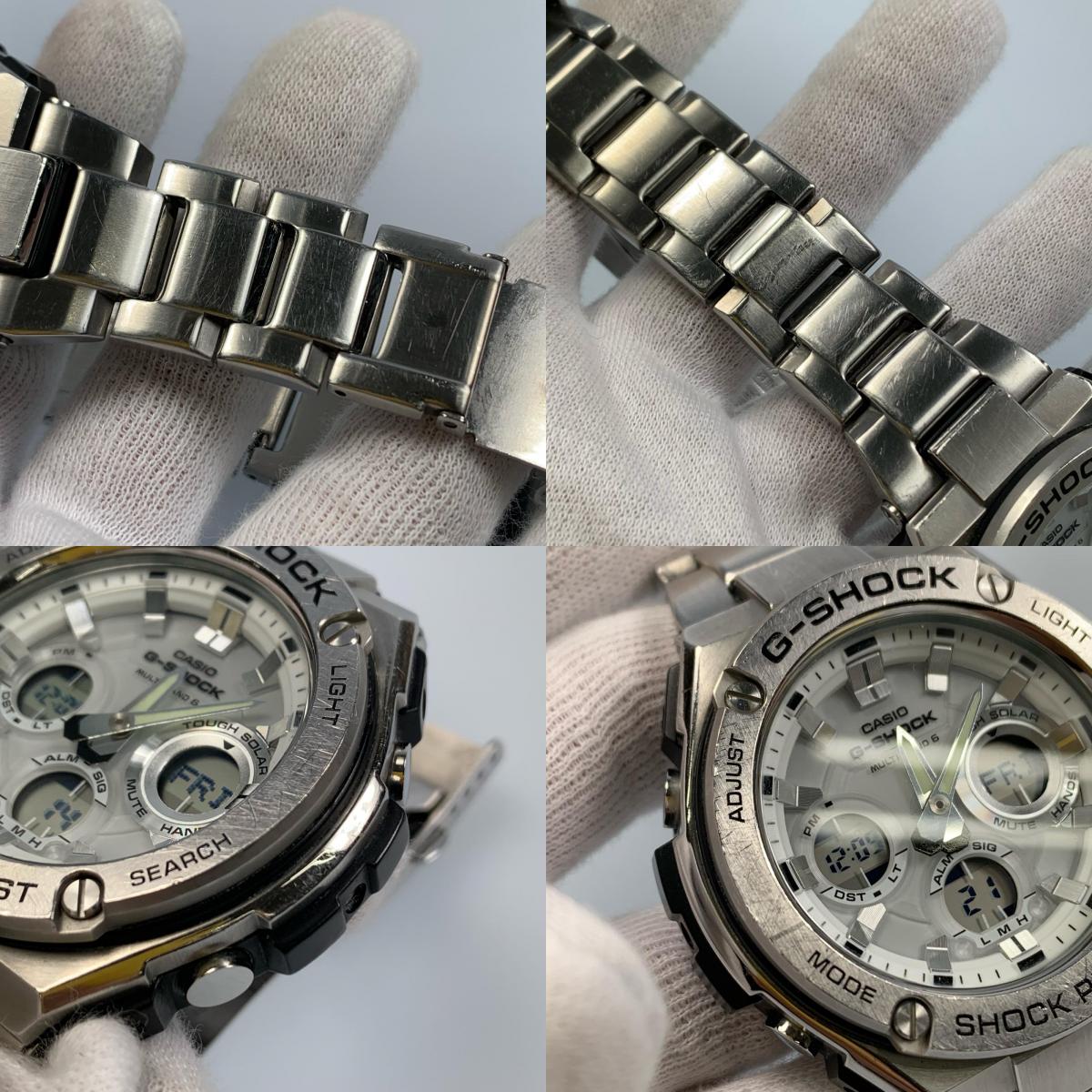 【中古】G-SHOCK | ジーショック G-STEEL 腕時計 GST-W110D-7AJF アナデジソーラー シルバー