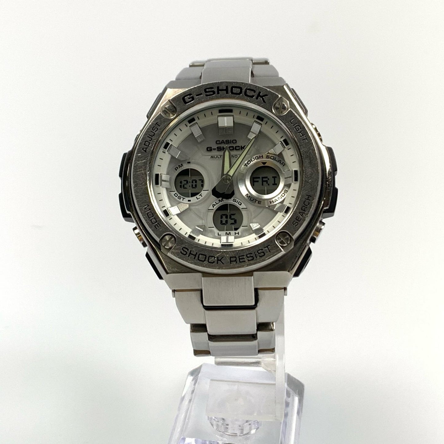【中古】G-SHOCK | ジーショック G-STEEL 腕時計 GST-W110D-7AJF アナデジソーラー シルバー