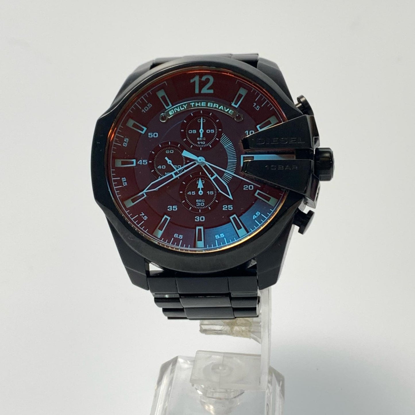 【中古】DIESEL | ディーゼル MEGA CHIEF 腕時計 DZ-4318 アナログクォーツ ブラック