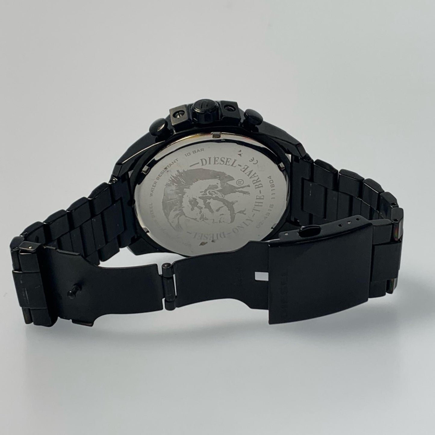 【中古】DIESEL | ディーゼル MEGA CHIEF 腕時計 DZ-4318 アナログクォーツ ブラック