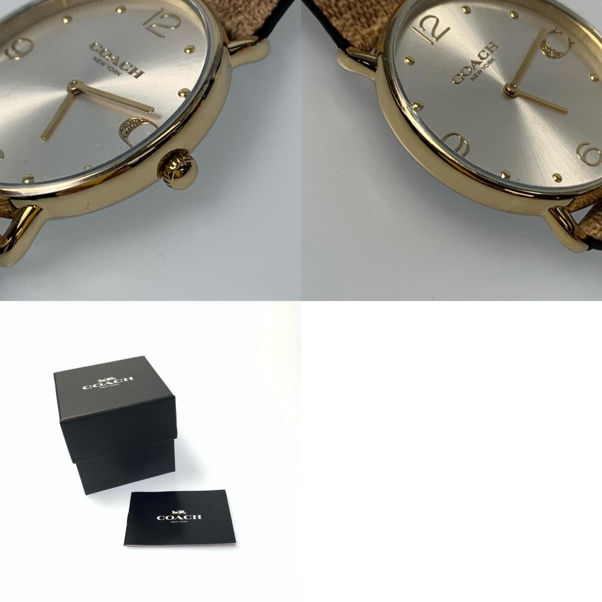 【中古】COACH | コーチ ELLIOT 腕時計 14504205 アナログクォーツ ゴールド