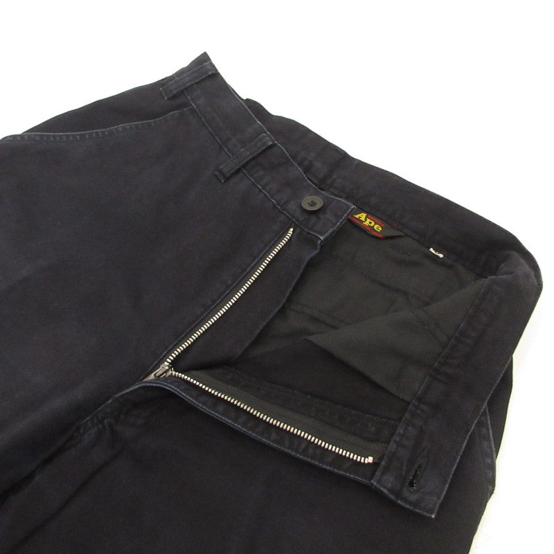 【中古】A BATHING APE | アベイシングエイプ パンツ 年式:90-00s 三角タグ ネイビー サイズ:M