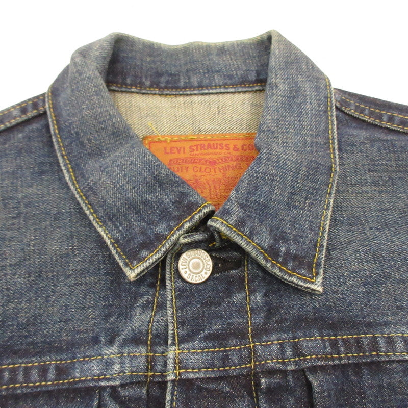 【中古】Levi's VintageClothing | リーバイスヴィンテージクロージング 1st大戦モデル復刻 デニム 71506-XX 赤耳 ビッグE 4つボタン 年式:1998年製 ネイビー サイズ:36