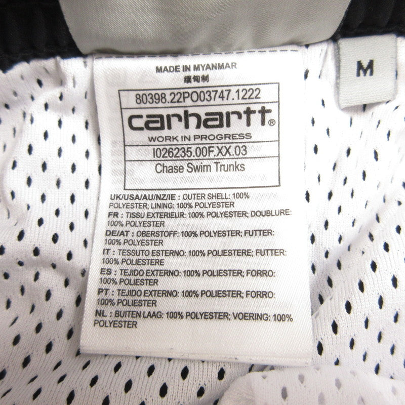 【中古】Carhartt WIP | カーハートダブリューアイピー CHASE SWIM TRUNKS ショートパンツ I026235 ブラック サイズ:M