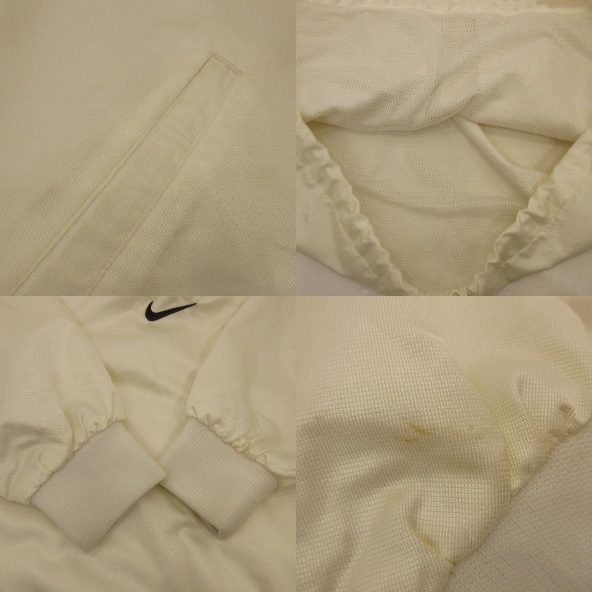 【中古】NIKE | ナイキ ハーフジップアノラック ナイロンジャケット 年式:90S ホワイト サイズ:M