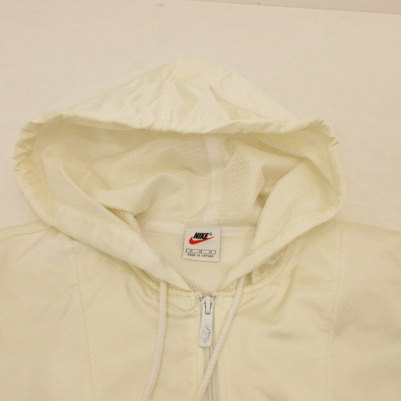 【中古】NIKE | ナイキ ハーフジップアノラック ナイロンジャケット 年式:90S ホワイト サイズ:M