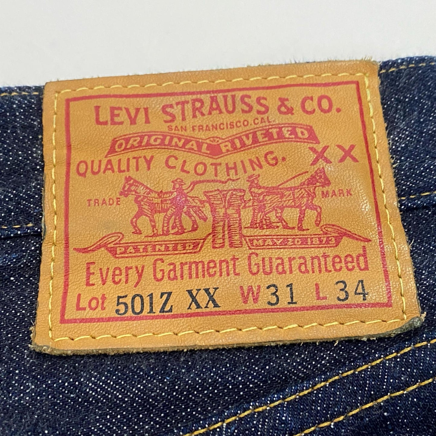 【中古】Levi's VintageClothing | リーバイスヴィンテージクロージング 501ZXX 1954年モデル デニムパンツ 50154-0001 W:31 ネイビー