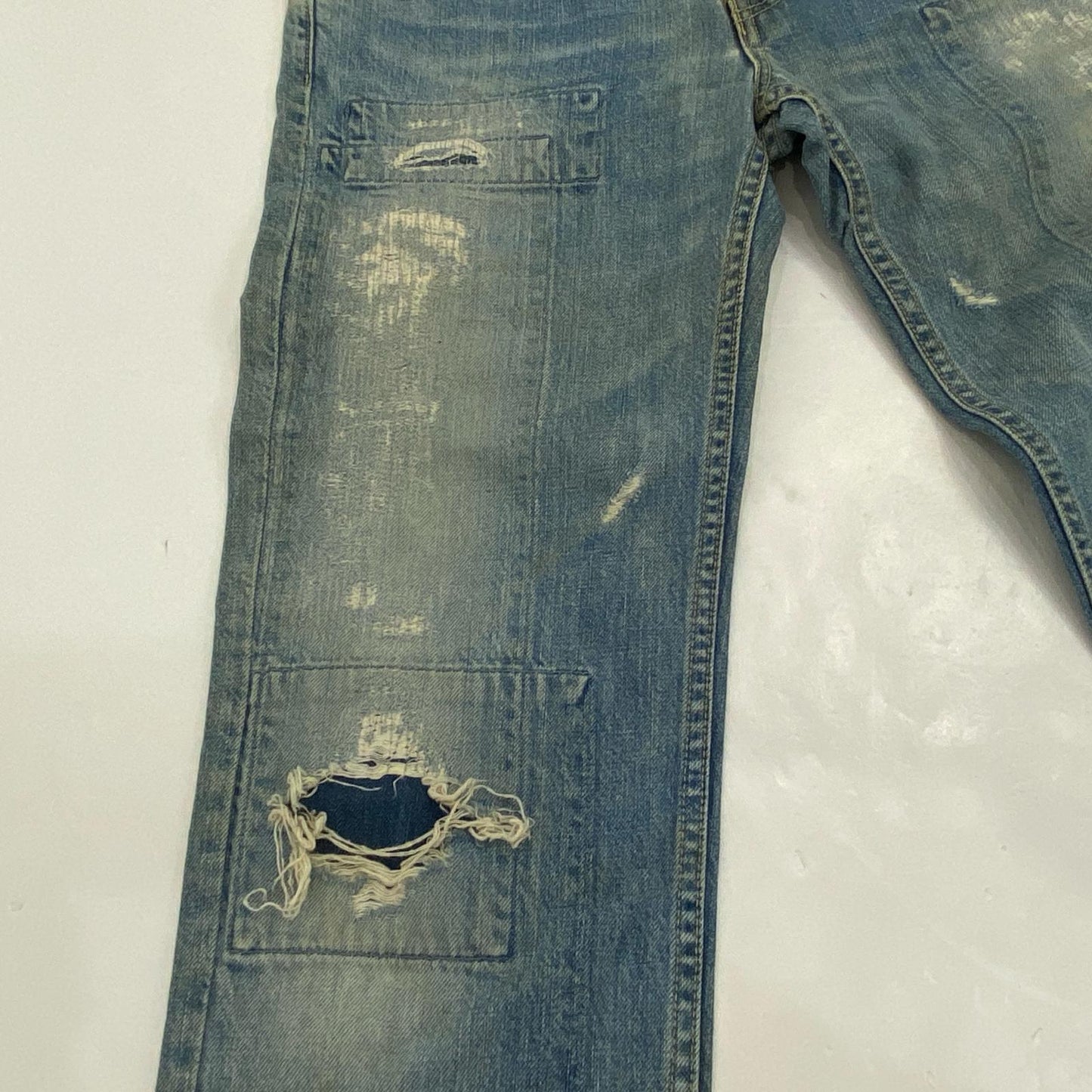 【中古】HYSTERIC GLAMOUR | ヒステリックグラマー デニムパンツ 2AP-4060 KINKY JEANS 00s W:80CM ブルー