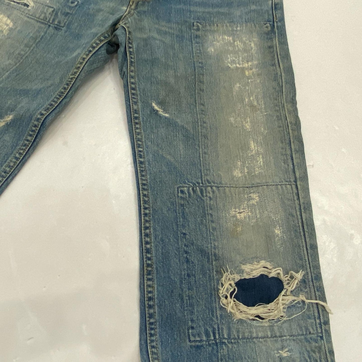 【中古】HYSTERIC GLAMOUR | ヒステリックグラマー デニムパンツ 2AP-4060 KINKY JEANS 00s W:80CM ブルー