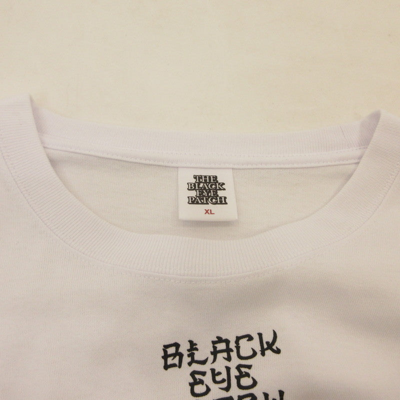 【中古】BlackEyePatch | ブラックアイパッチ KANJI DRAGON L/S TEE 長袖Tシャツ ホワイト サイズ:XL