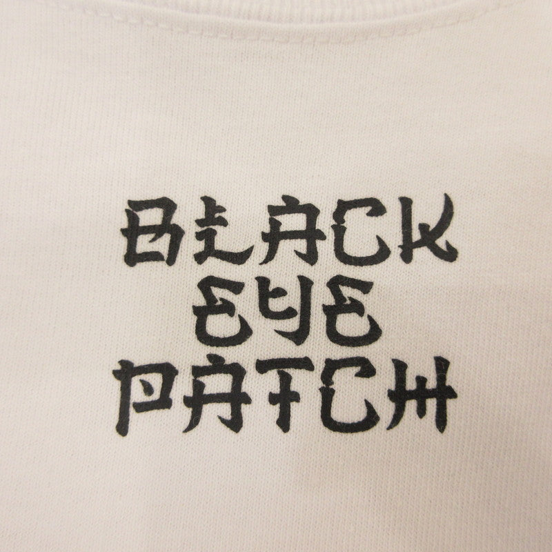 【中古】BlackEyePatch | ブラックアイパッチ KANJI DRAGON L/S TEE 長袖Tシャツ ホワイト サイズ:XL