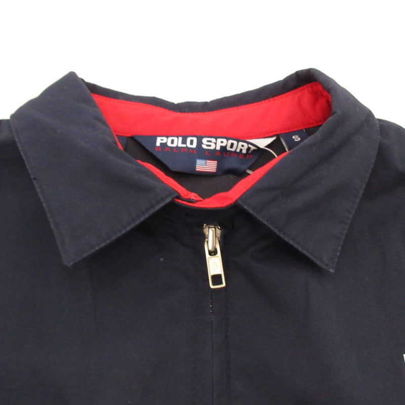 【中古】POLO SPORT RALPH LAUREN | ポロスポーツラルフローレン スイングトップ 年式:90s ネイビー サイズ:S