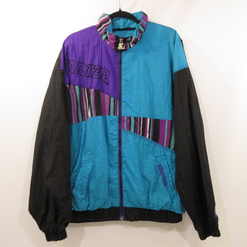 【中古】STARTER | スターター ナイロンジャケット 年式:90s マルチカラー サイズ:L