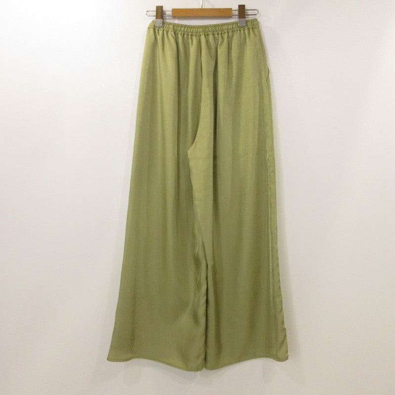 【中古】Ungrid | アングリッド サテンラフパンツ パンツ 112230745001-01 ピスタチオ