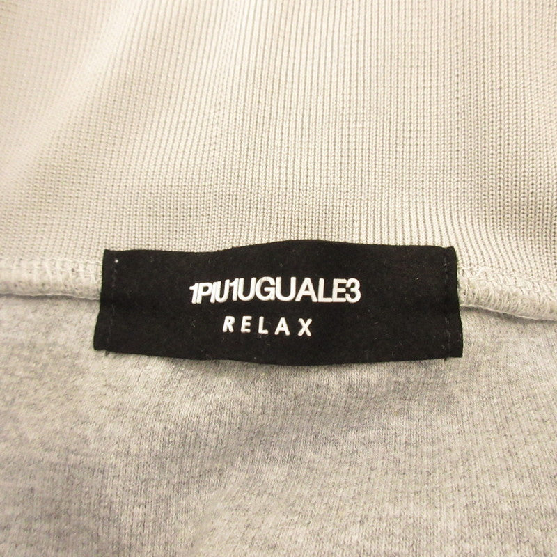 【中古】1 PIU 1 UGUALE 3(志風音) | ウノピュウノウグァーレトレシフォン ラインストーンジップスウェットジョガーパンツ パンツ グレー サイズ:M