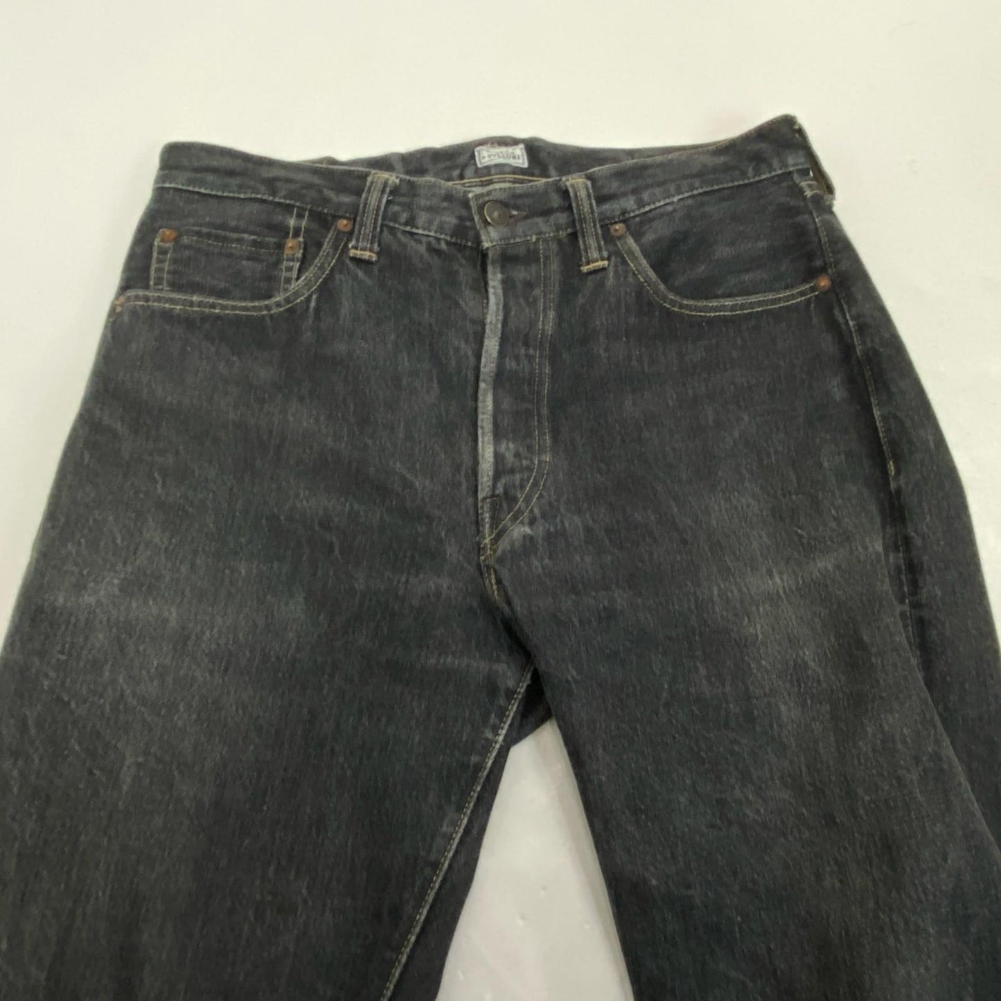 【中古】FREEWHEELERS | フリーホイーラーズ Pocket Jeans Straight Fit 1961 Model デニムパンツ LOT601B W:32 グレー