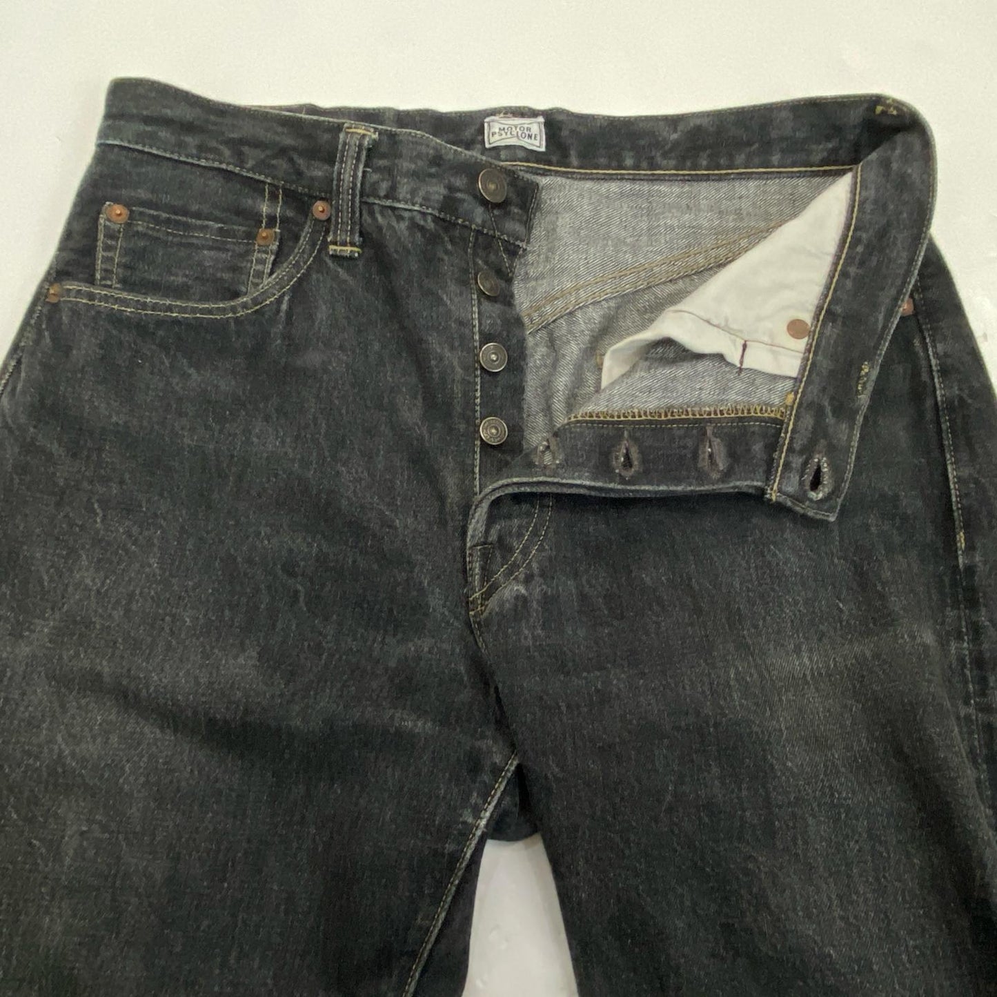 【中古】FREEWHEELERS | フリーホイーラーズ Pocket Jeans Straight Fit 1961 Model デニムパンツ LOT601B W:32 グレー