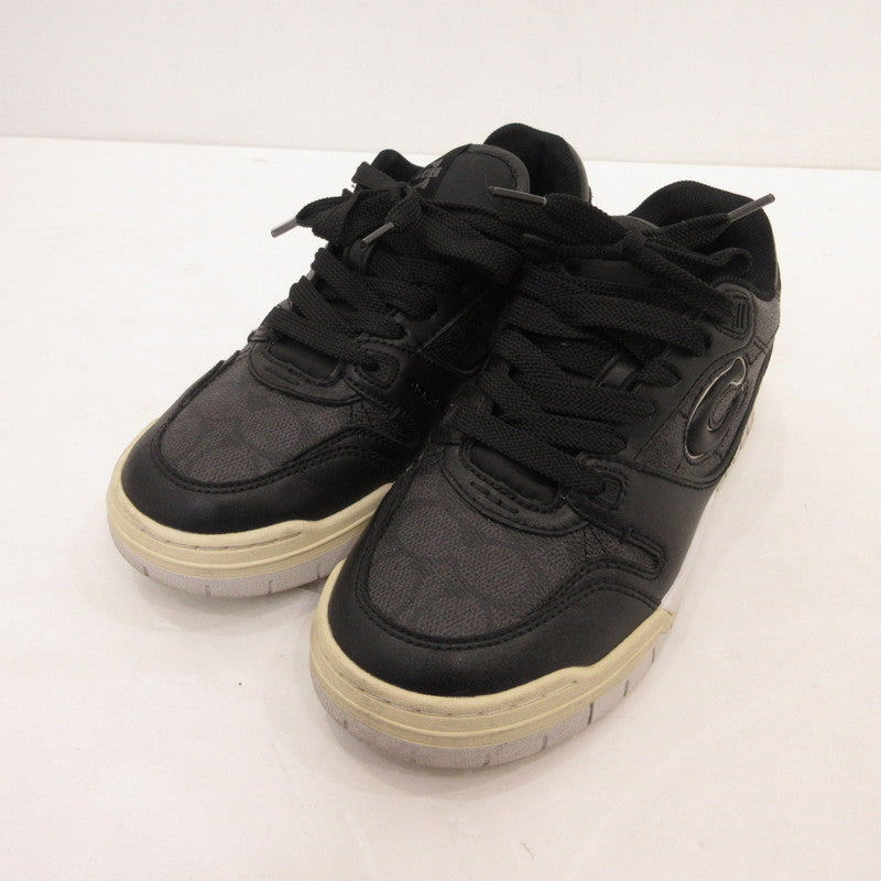 【中古】COACH | コーチ ソーホースニーカー スニーカー CAQ24 ブラック 23cm