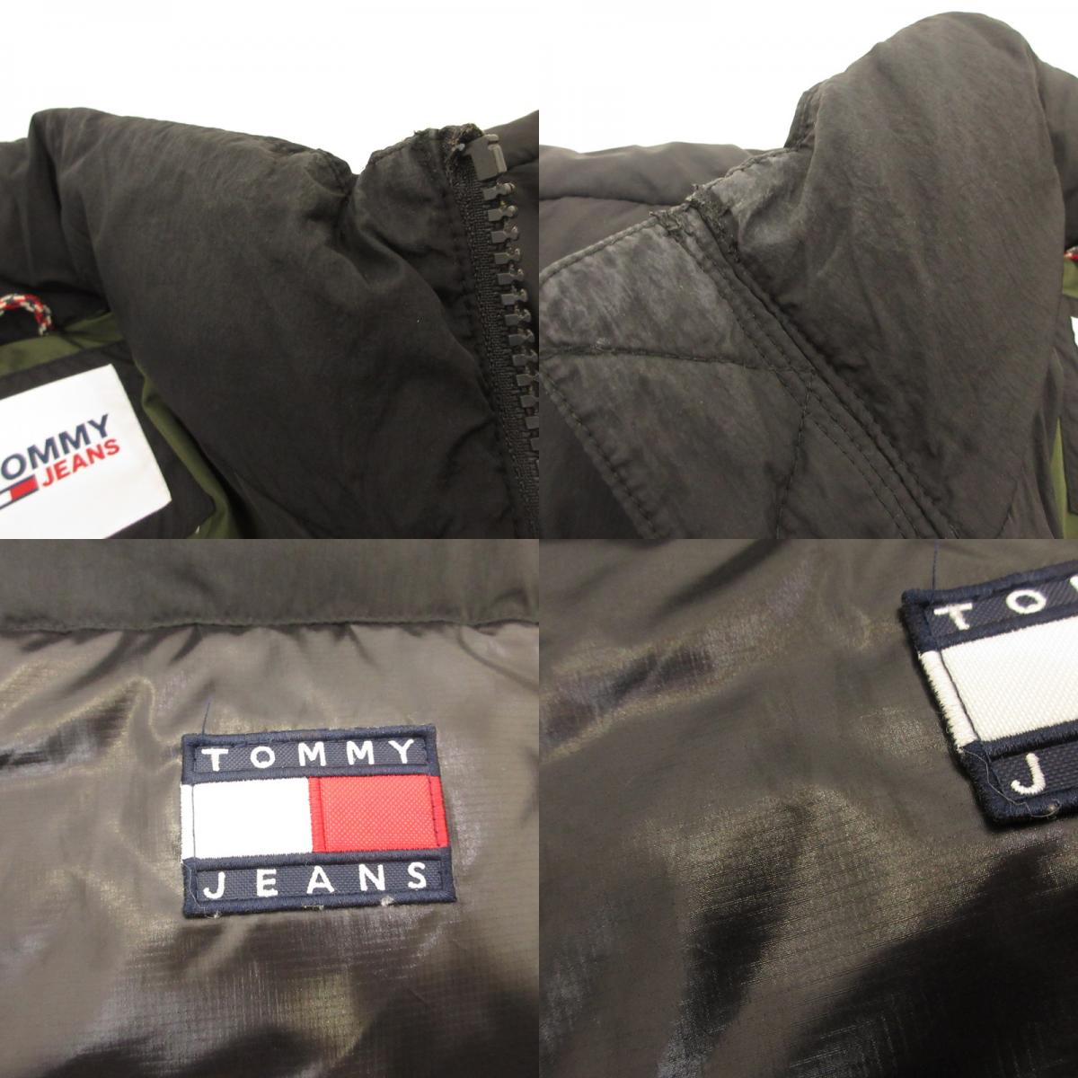 【中古】TOMMY JEANS | トミージーンズ TONAL COLORBLOCK PUFFER ダウンジャケット DM0DM11207 ブラック サイズ:S