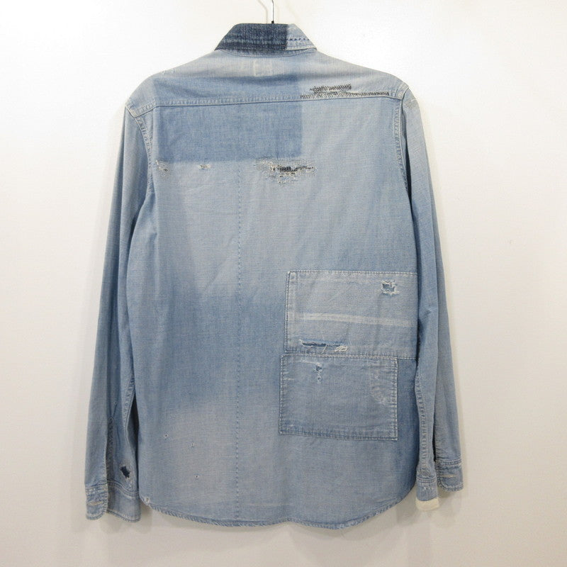 【中古】Ron Herman | ロンハーマン その他トップス 522070174-1071 リペア加工 ブルー サイズ:S
