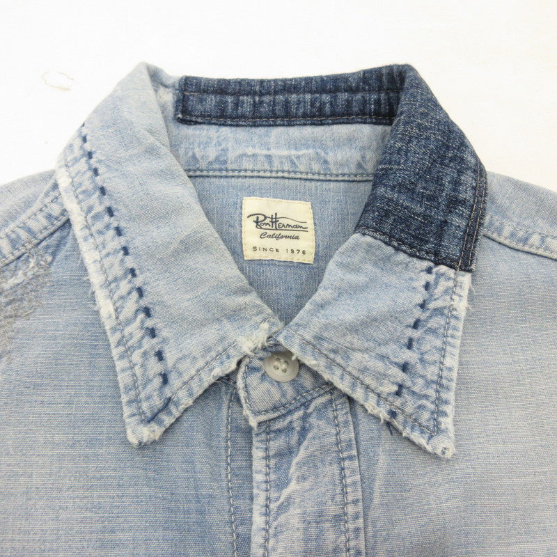 【中古】Ron Herman | ロンハーマン その他トップス 522070174-1071 リペア加工 ブルー サイズ:S