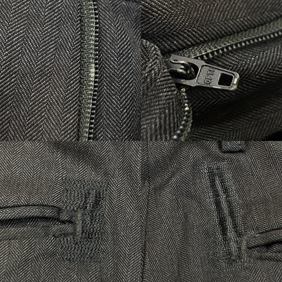 【中古】GUCCI | グッチ マイクロヘリンボーン セットアップ 337687 国内正規品 グレー サイズ:46