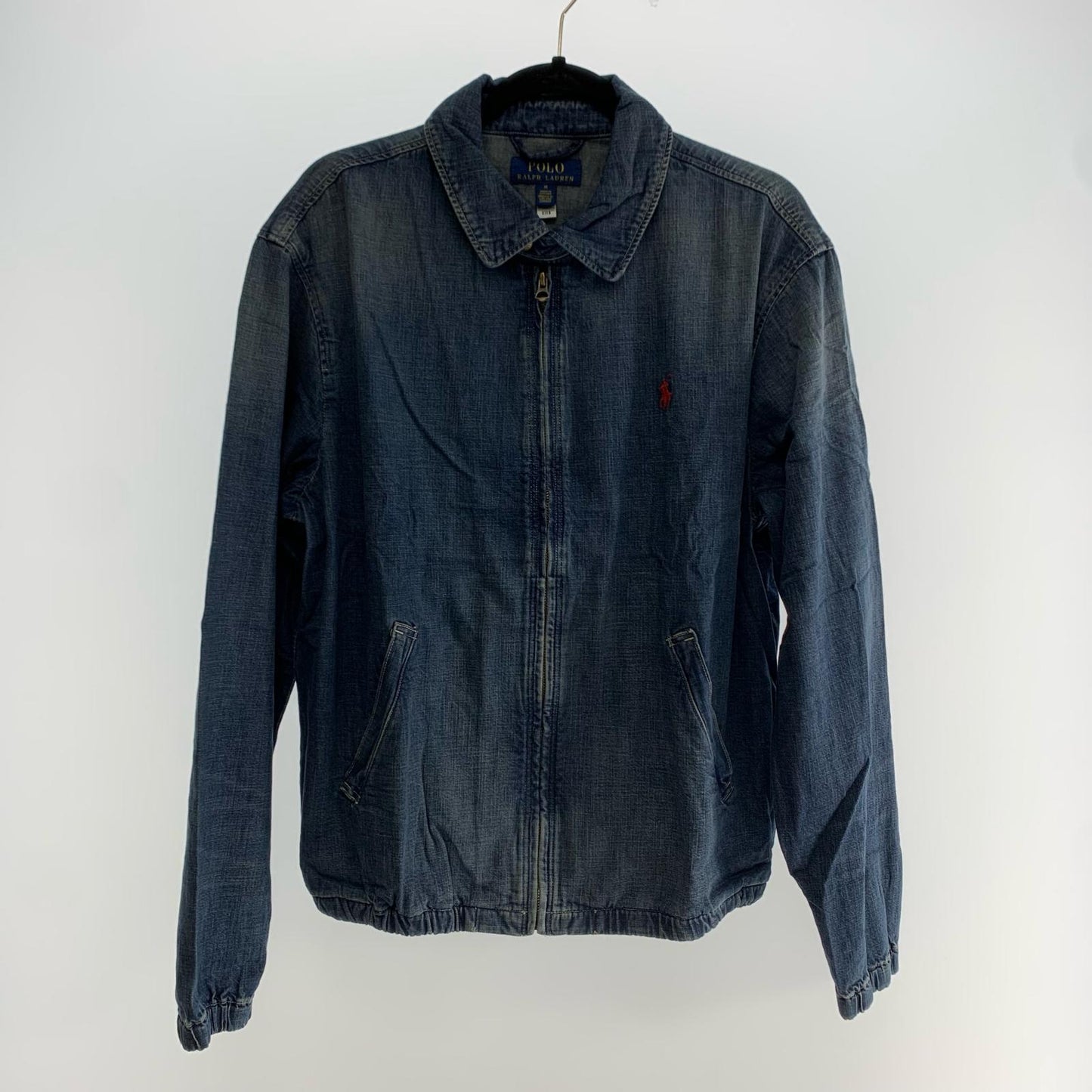 【中古】POLO RALPH LAUREN | ポロ・ラルフローレン Bayport インディゴダイド デニム ジャケット ブルゾン ブルー サイズ:M