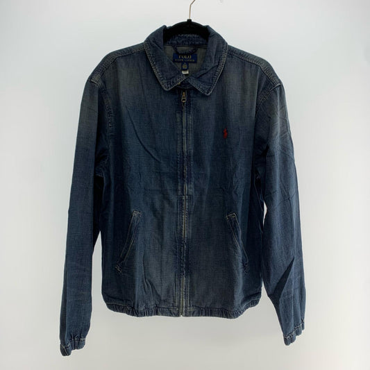 【中古】POLO RALPH LAUREN | ポロ・ラルフローレン Bayport インディゴダイド デニム ジャケット ブルゾン ブルー サイズ:M