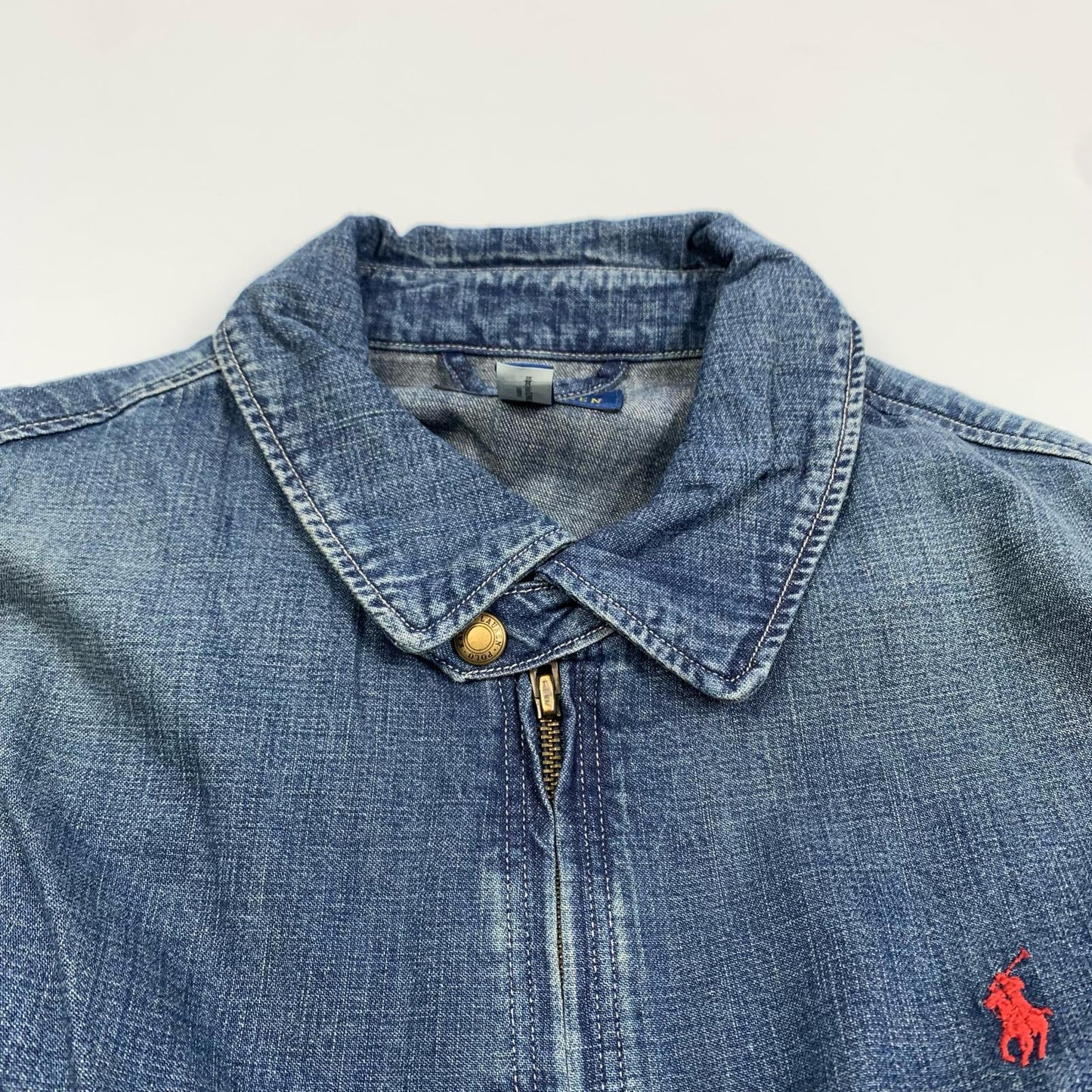 【中古】POLO RALPH LAUREN | ポロ・ラルフローレン Bayport インディゴダイド デニム ジャケット ブルゾン ブルー サイズ:M