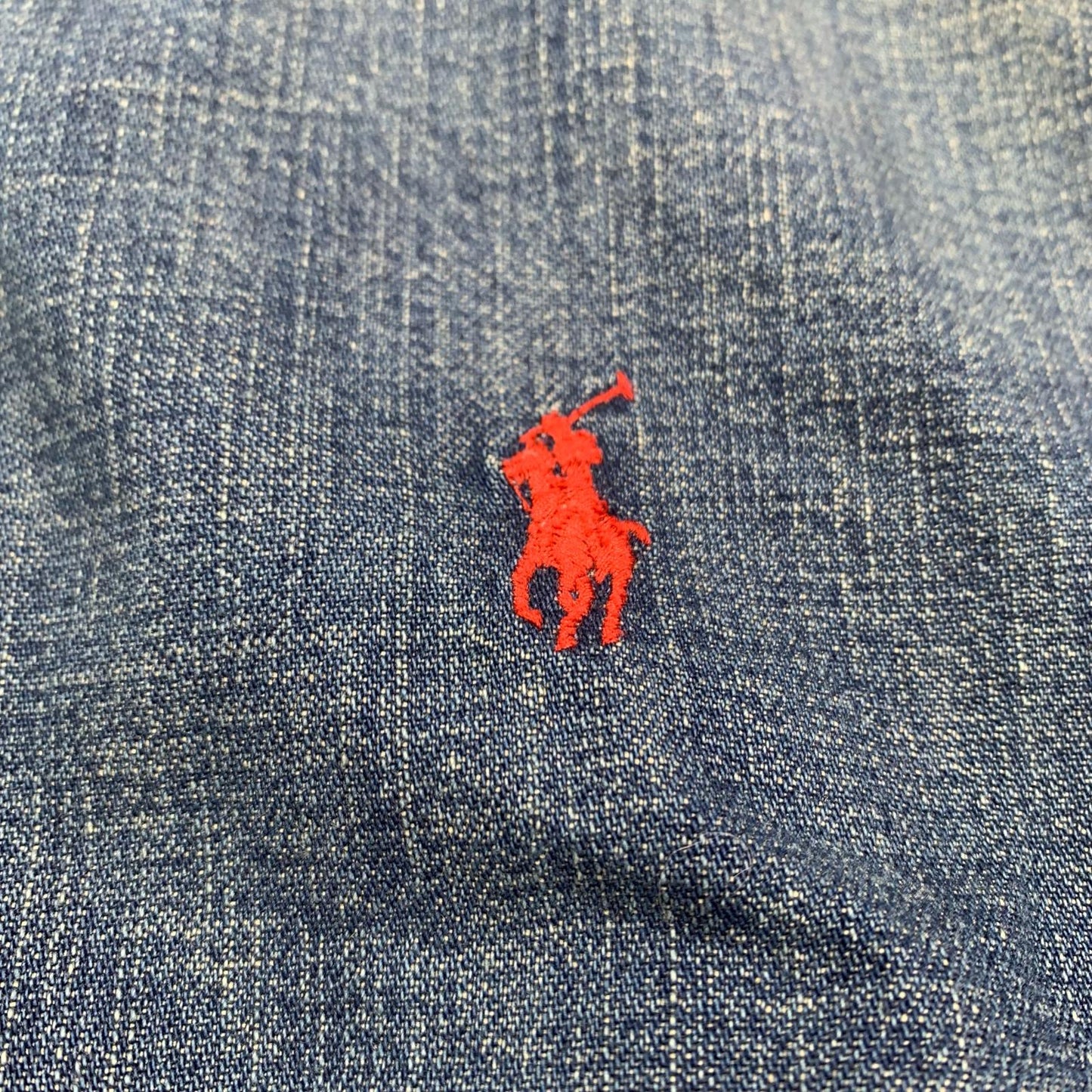 【中古】POLO RALPH LAUREN | ポロ・ラルフローレン Bayport インディゴダイド デニム ジャケット ブルゾン ブルー サイズ:M