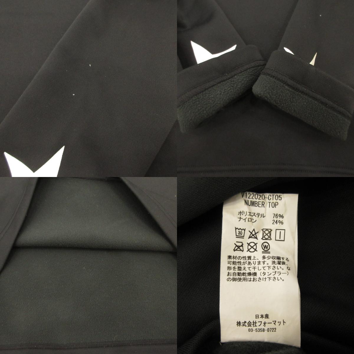 【中古】 NECK L MOCK 長袖Tシャツ V122020-CT05 ブラック サイズ:L
