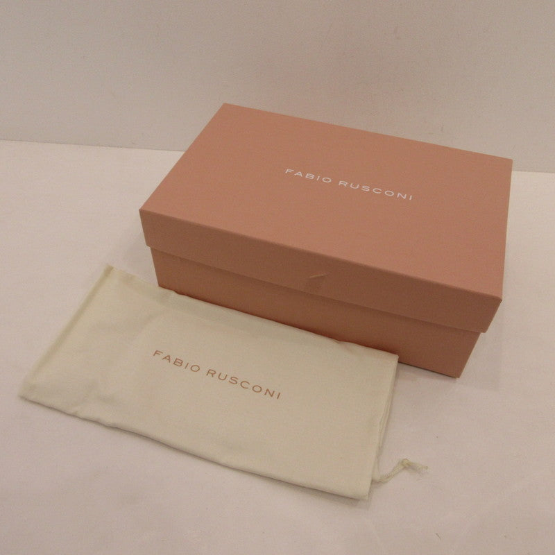 【中古】FABIO RUSCONI | ファビオルスコーニ スクエアトウソフトレザーミュールサンダル サンダル F32004 ベージュ