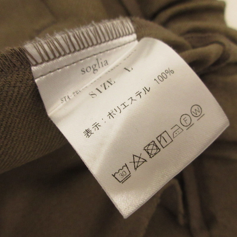 【中古】SOGLIA | ソグリア STA-PREST Easy Slacks Pants パンツ ブラウン サイズ:L