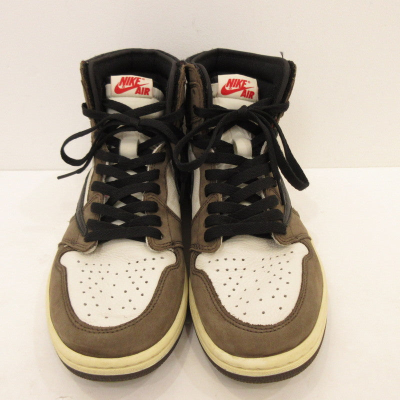 【中古】NIKE | ナイキ AIR JORDAN 1 HI OG TS SP スニーカー CD4487-100 カーキ 27.5cm