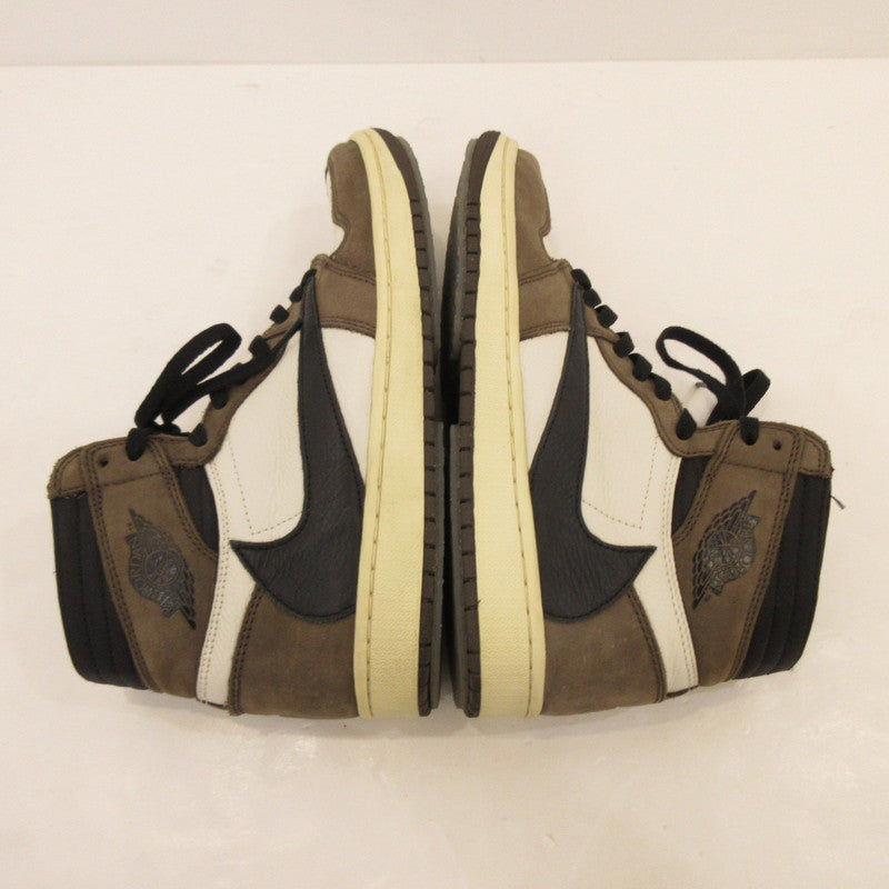 【中古】NIKE | ナイキ AIR JORDAN 1 HI OG TS SP スニーカー CD4487-100 カーキ 27.5cm