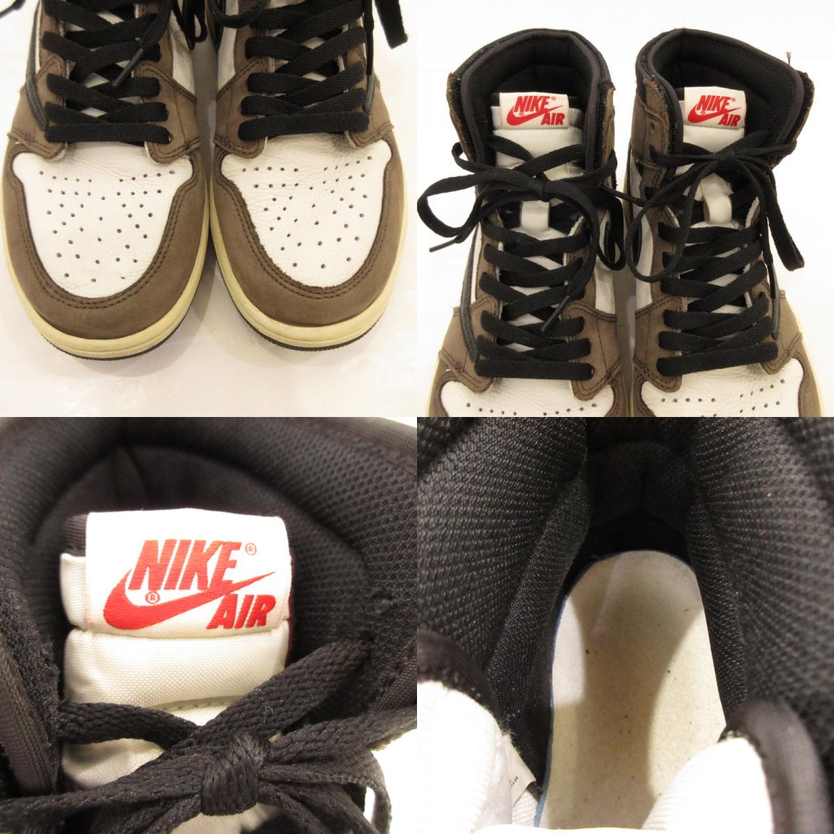 【中古】NIKE | ナイキ AIR JORDAN 1 HI OG TS SP スニーカー CD4487-100 カーキ 27.5cm