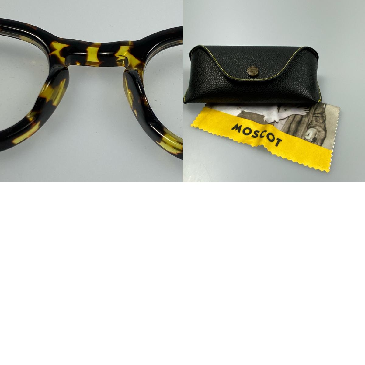 【中古】MOSCOT | モスコット LEMTOSH メガネ 度入りメガネ サイズ:46□24 ブラウン
