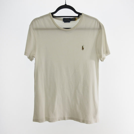 【中古】POLO RALPH LAUREN | ポロ・ラルフローレン カスタムスリムフィットソフトコットンTシャツ 半袖Tシャツ ホワイト サイズ:S