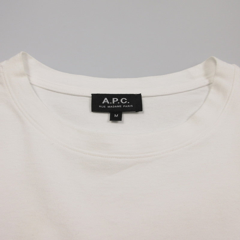 【中古】A.P.C | アーペーセー HOMME S/S TEE 半袖Tシャツ 25082-1-93310 ホワイト サイズ:M