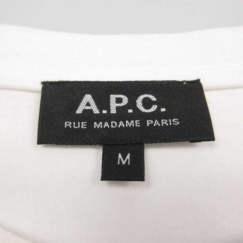 【中古】A.P.C | アーペーセー HOMME S/S TEE 半袖Tシャツ 25082-1-93310 ホワイト サイズ:M