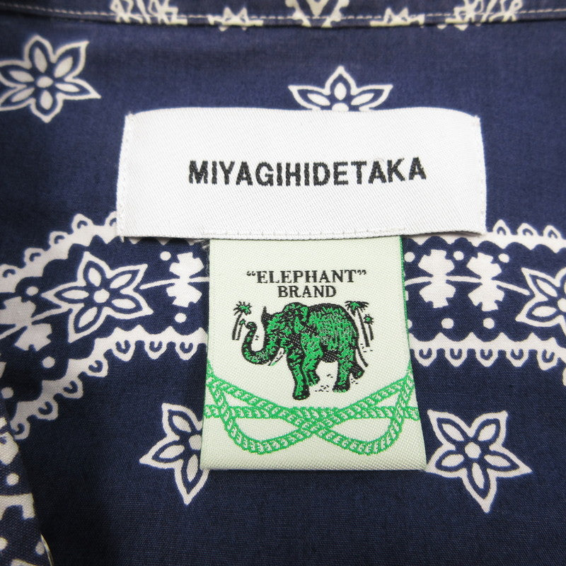 【中古】MIYAGIHIDETAKA | ミヤギヒデタカ レースアッププルオーバーバンダナシャツ 長袖シャツ 19-05-464-0240-1-0 サイズ:F