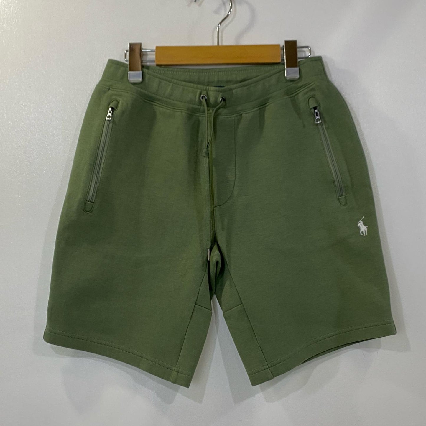 【中古】POLO RALPH LAUREN | ポロ・ラルフローレン 9インチダブルニットショートパンツ ショートパンツ グリーン サイズ:XS