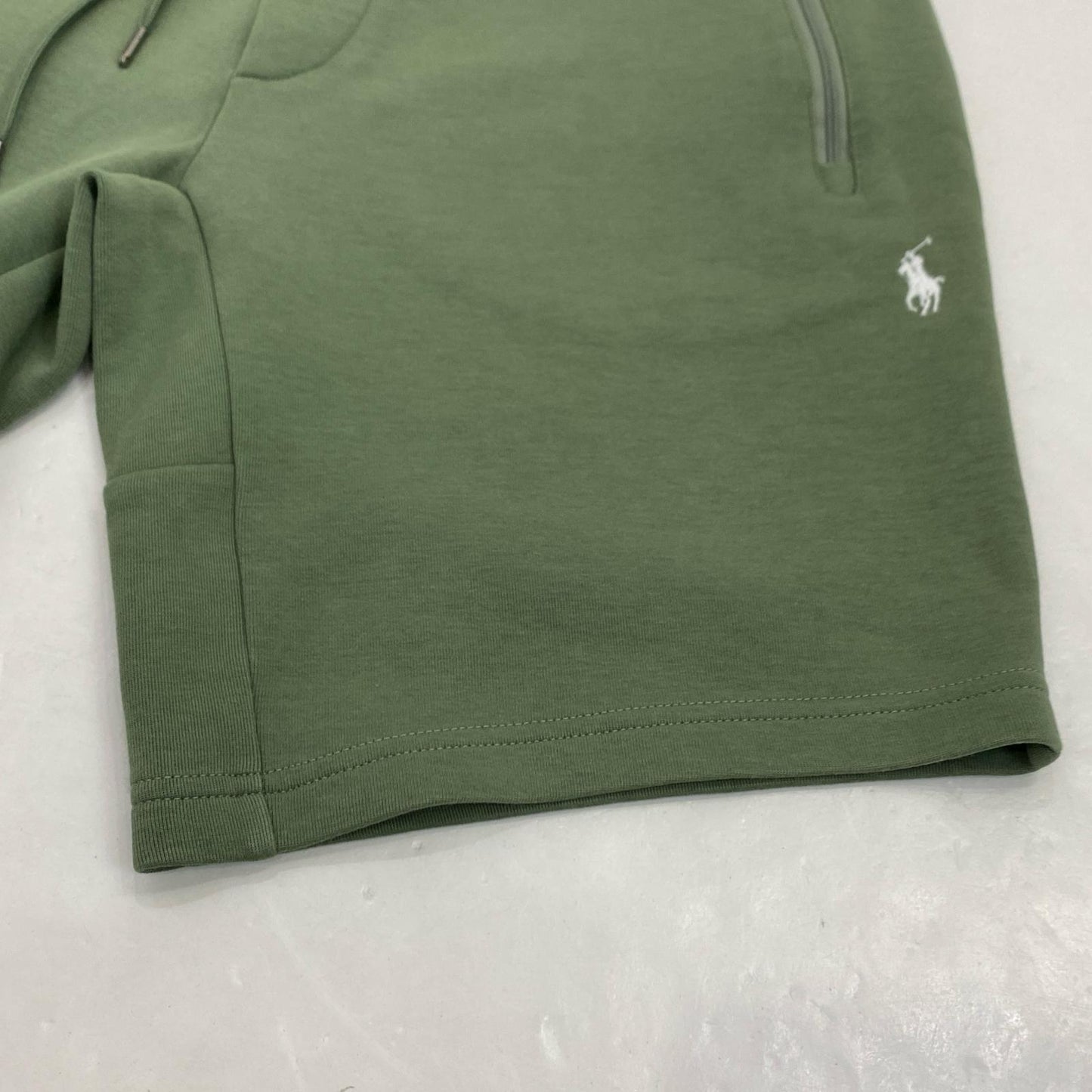 【中古】POLO RALPH LAUREN | ポロ・ラルフローレン 9インチダブルニットショートパンツ ショートパンツ グリーン サイズ:XS
